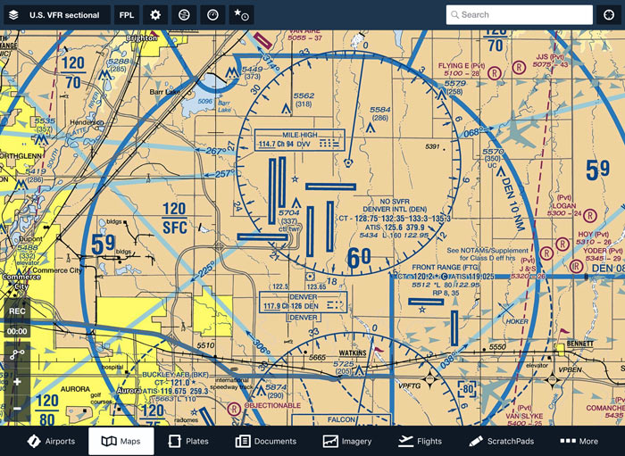 Denver Vfr Terminal Area Chart